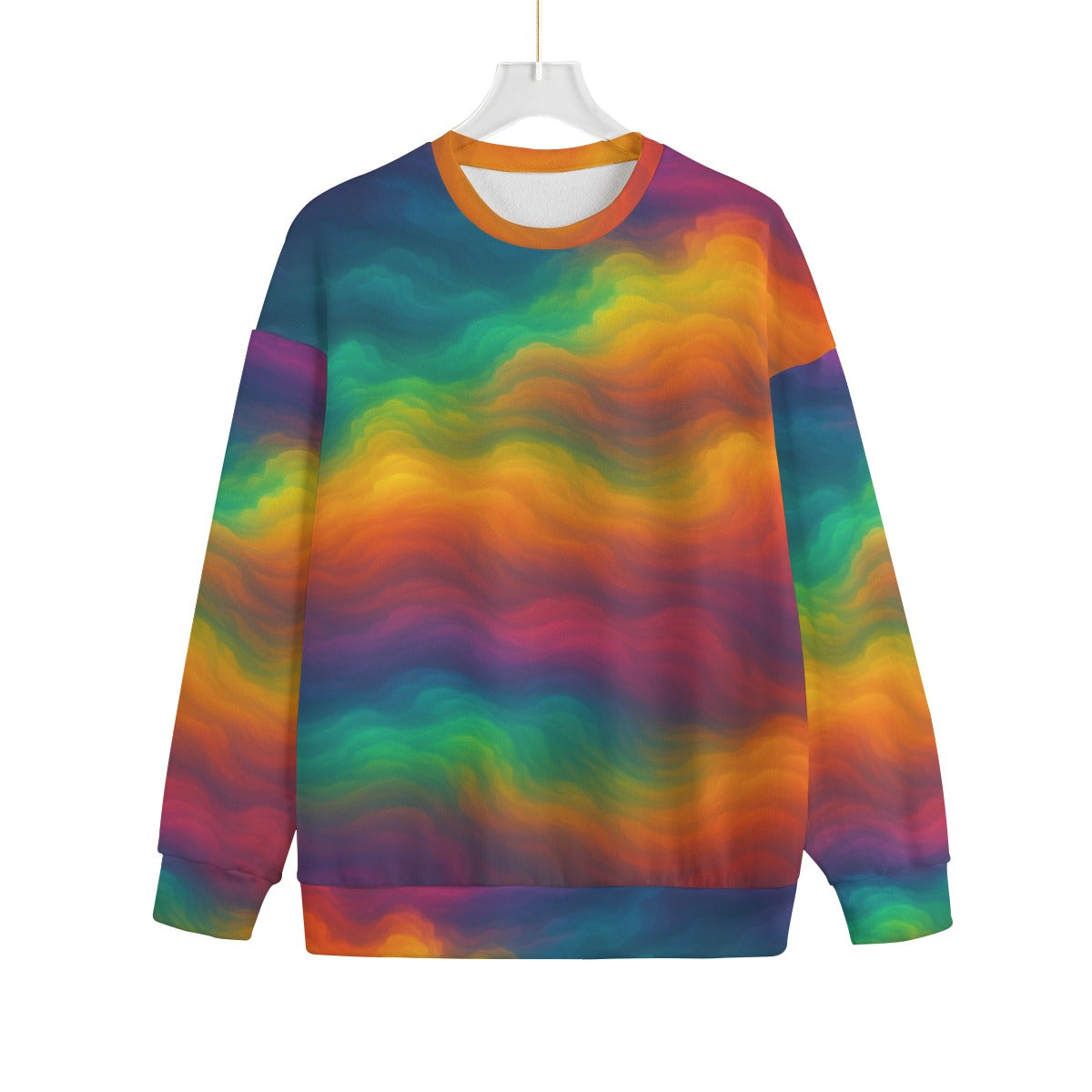 Unisex Drop-shoulder Knitted Fleece Sweater - view 1