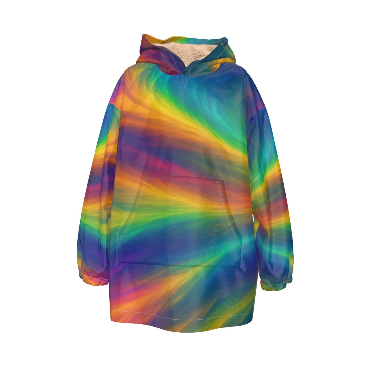 Unisex Kid's Sherpa Fleece Hoodie Blanket