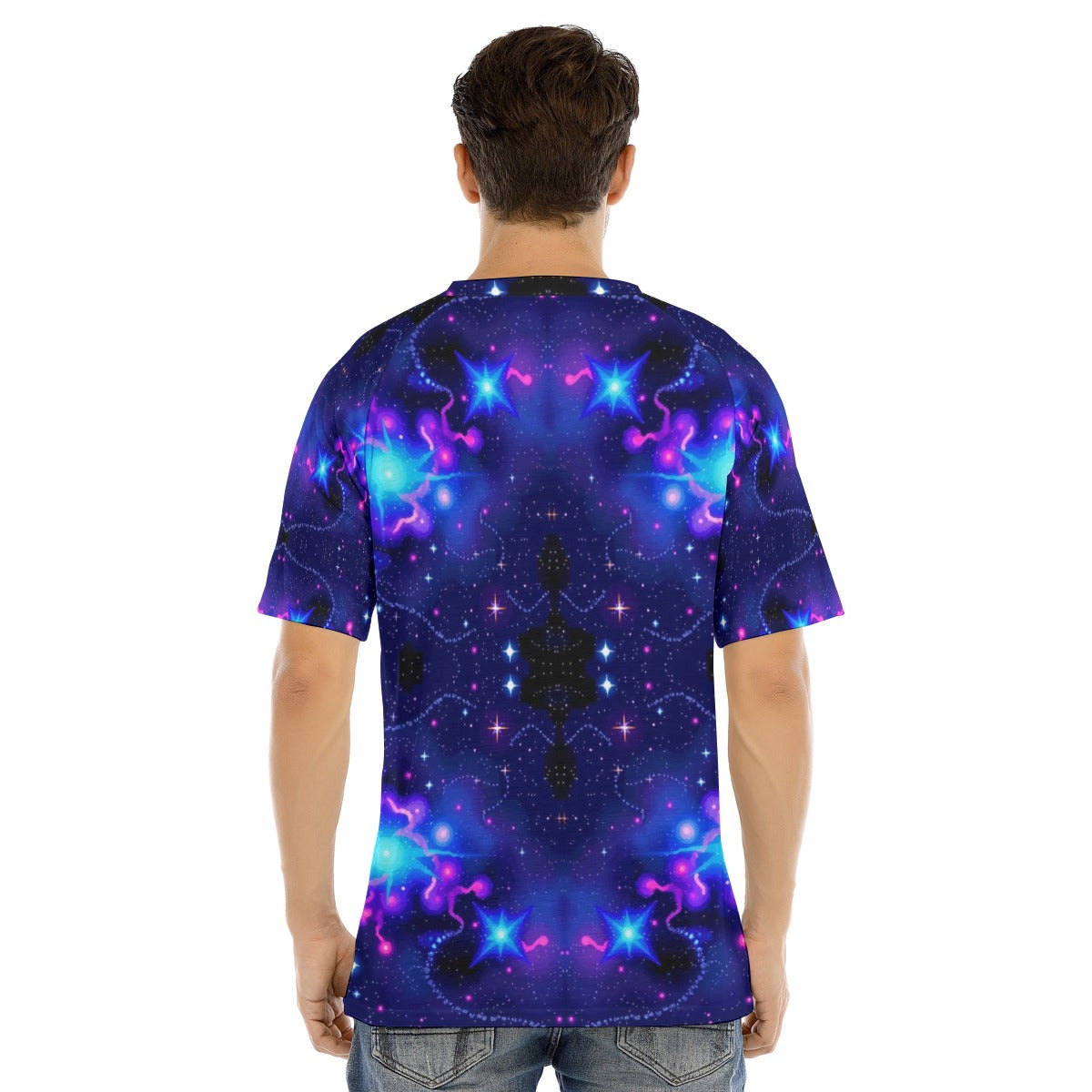 Men's Raglan Sleeve T-shirt With Button Closure