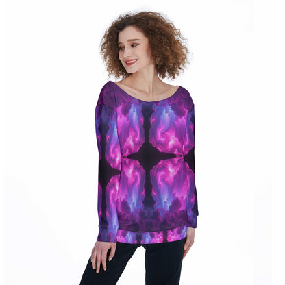 Women's Off-Shoulder Sweatshirt