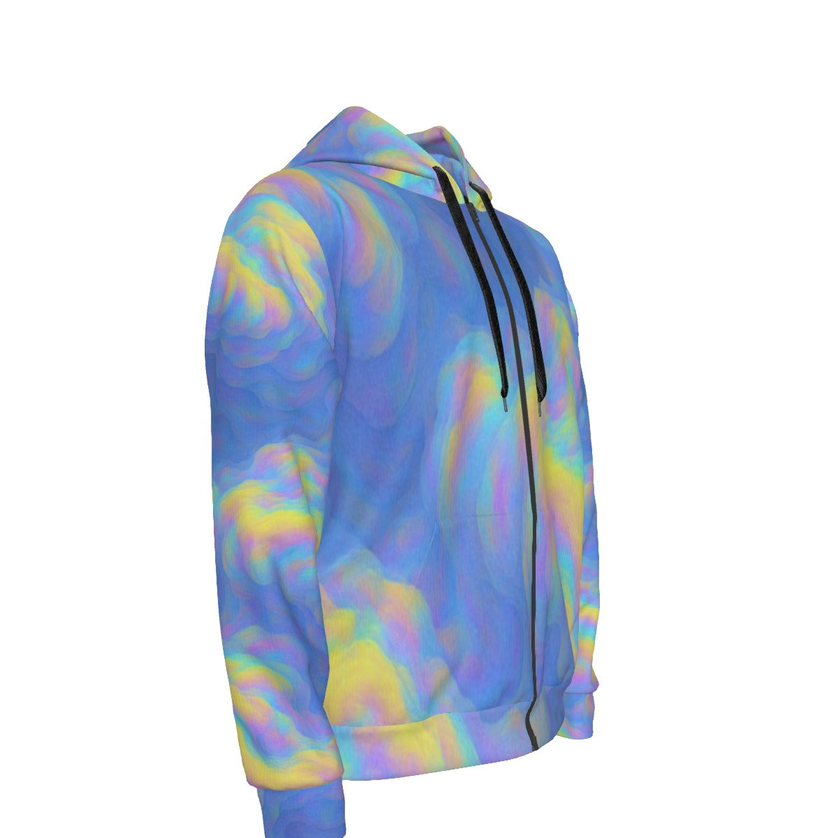 Unisex Zipper Hoodie With Black Lining