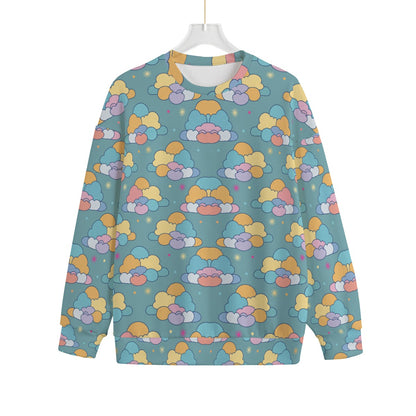 Unisex Drop-shoulder Knitted Fleece Sweater - view 1