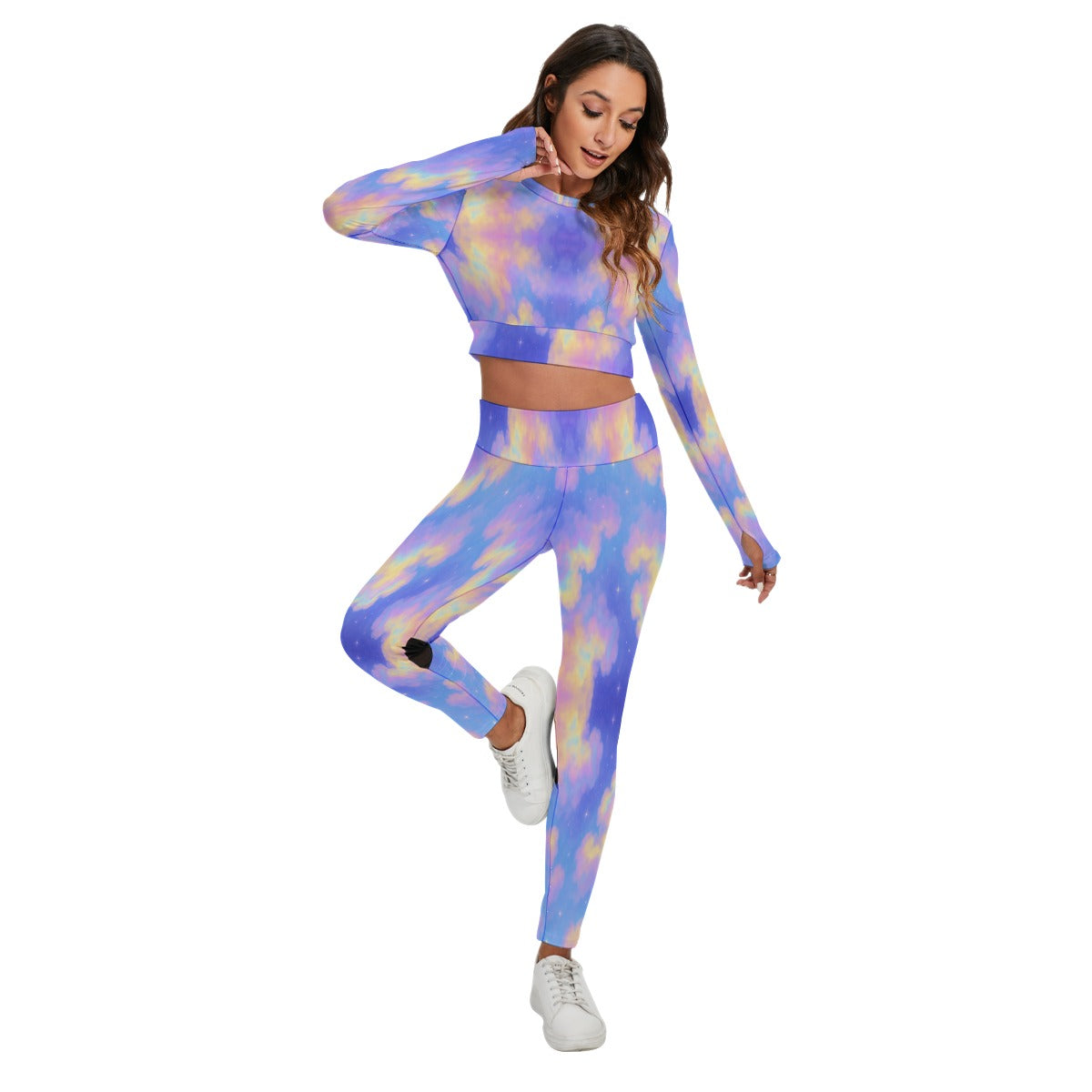 Women's Sport Set With Backless Top And Leggings