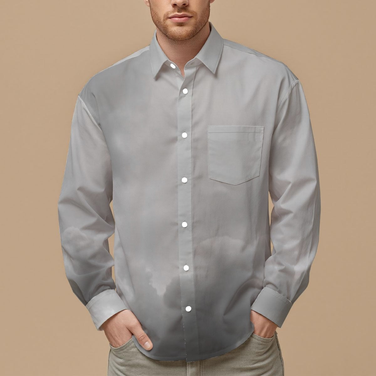 Men's Slim Fit Long Sleeve Shirt