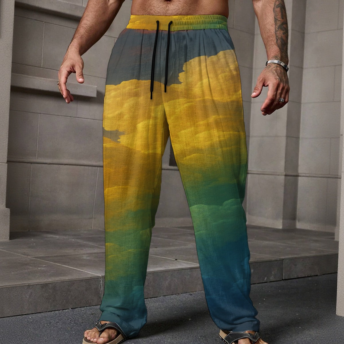 Men's Loose Casual Pants With Pocket