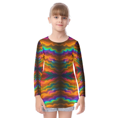 Unisex Kid's Long Sleeve O-neck T-shirt