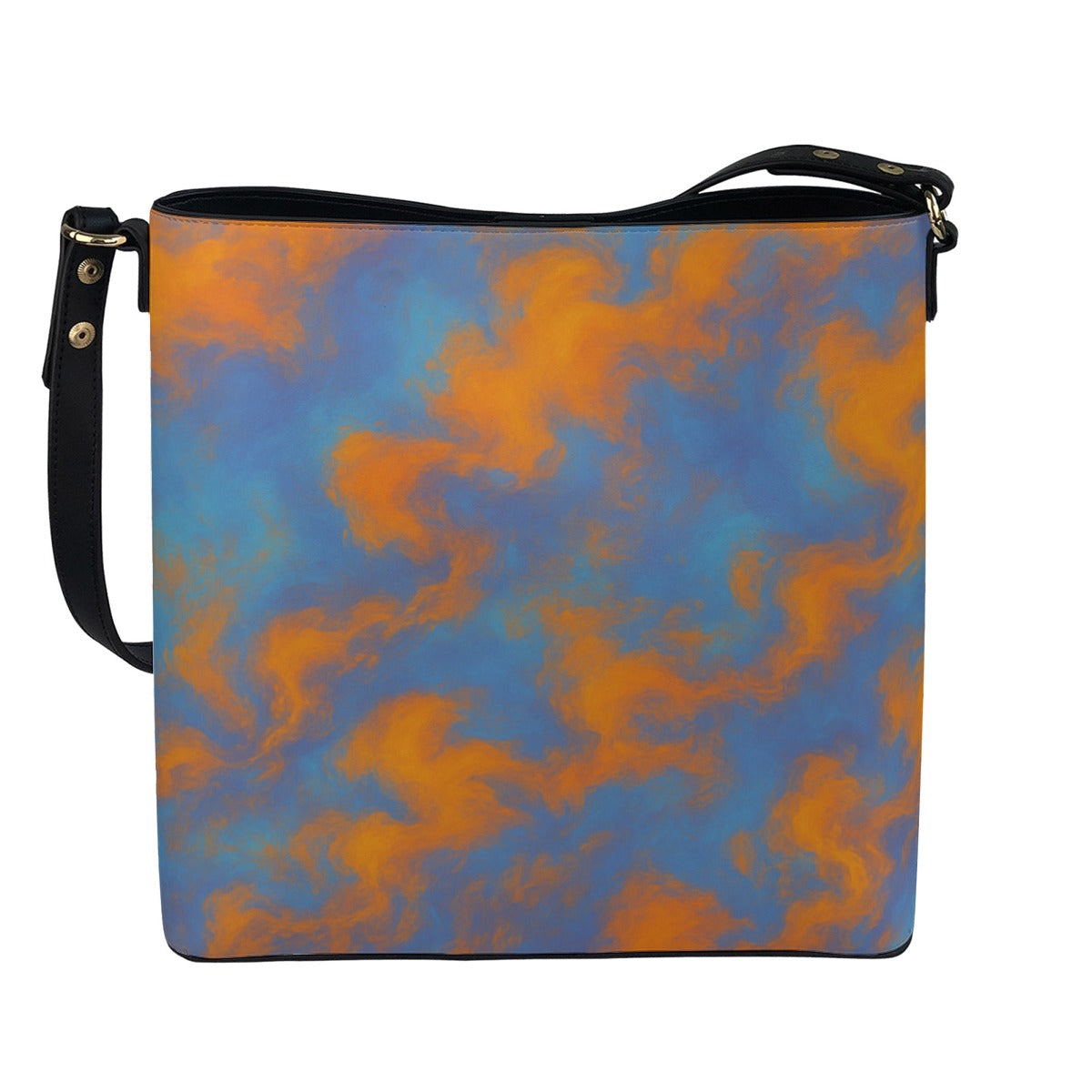 Unisex Minimalist Square Crossbody Bucket Bag