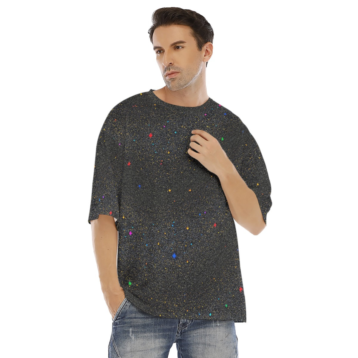 Men's Drop Shoulder T-shirt With Short Sleeve