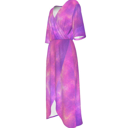 Women's Short Sleeve V-neck Dress