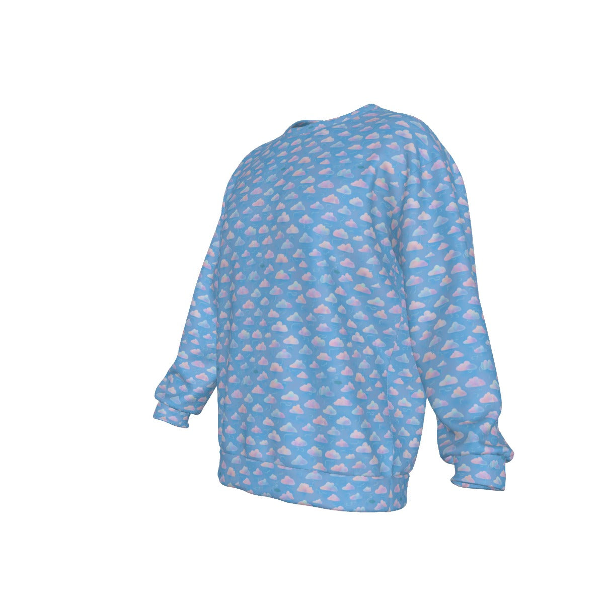 Men's Drop Shoulder Round Neck Long-Sleeved Sweatshirt