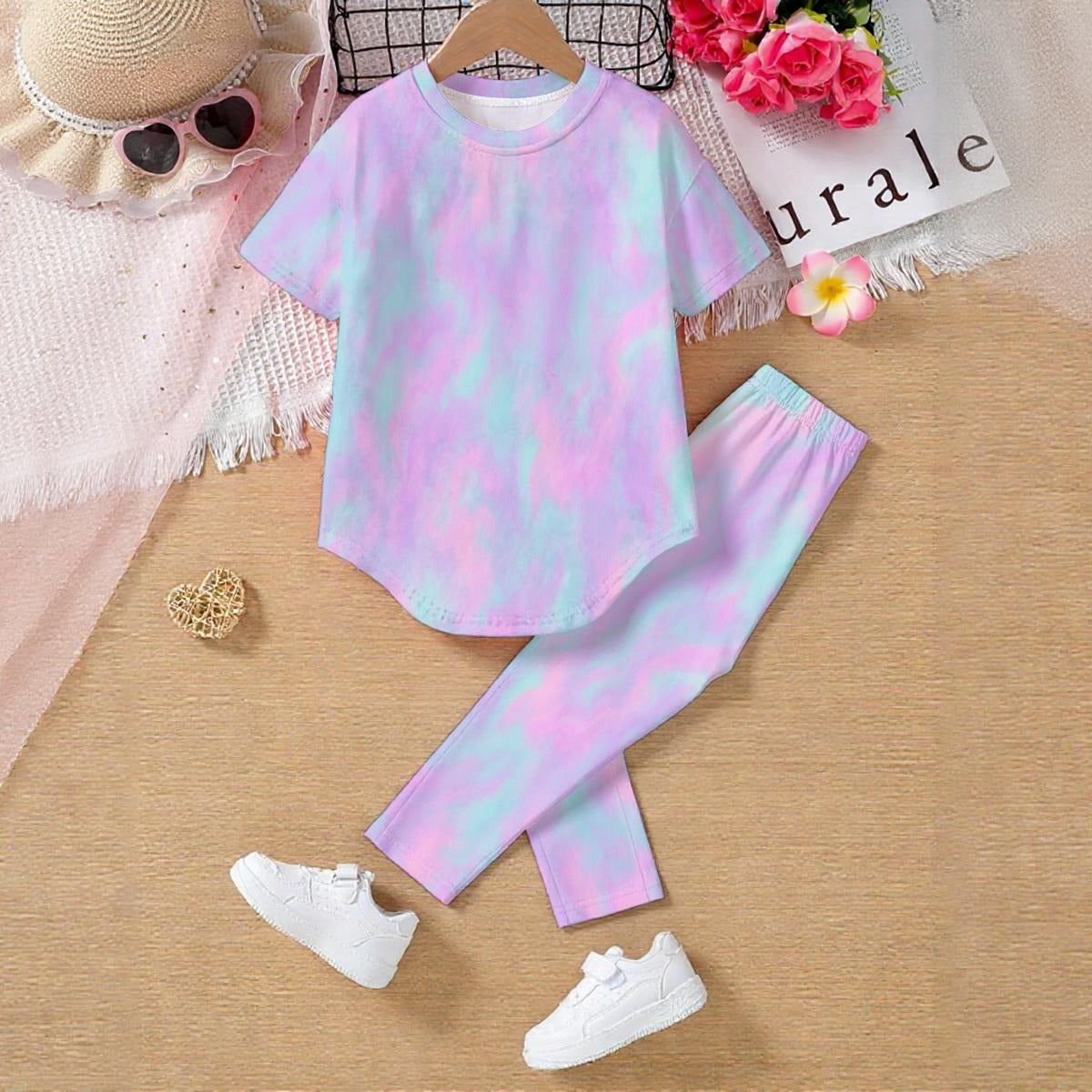 Unisex Kids' Casual Top and Pants Set