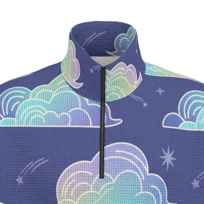 Unisex Turtleneck Zippered Sweatshirt