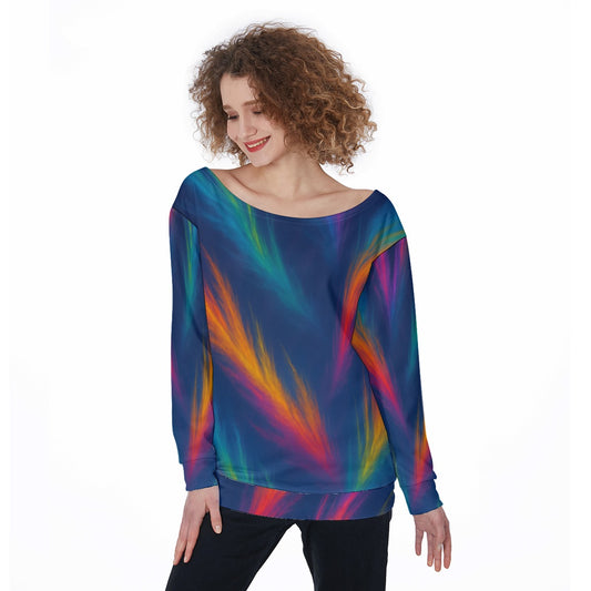 Women's Off-Shoulder Sweatshirt
