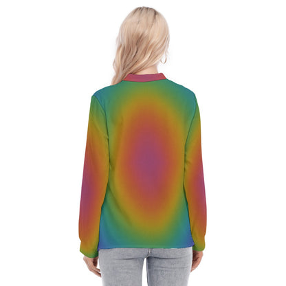 Women's Long Sleeve Blouse With Button Closure