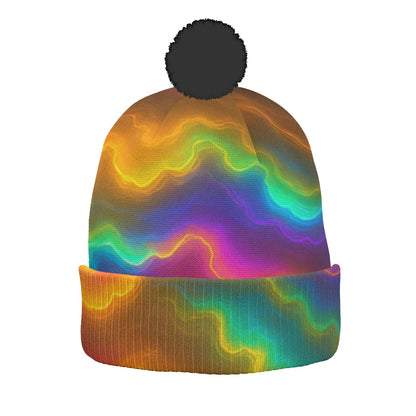 Unisex Knitted Hat With Pom-Pom