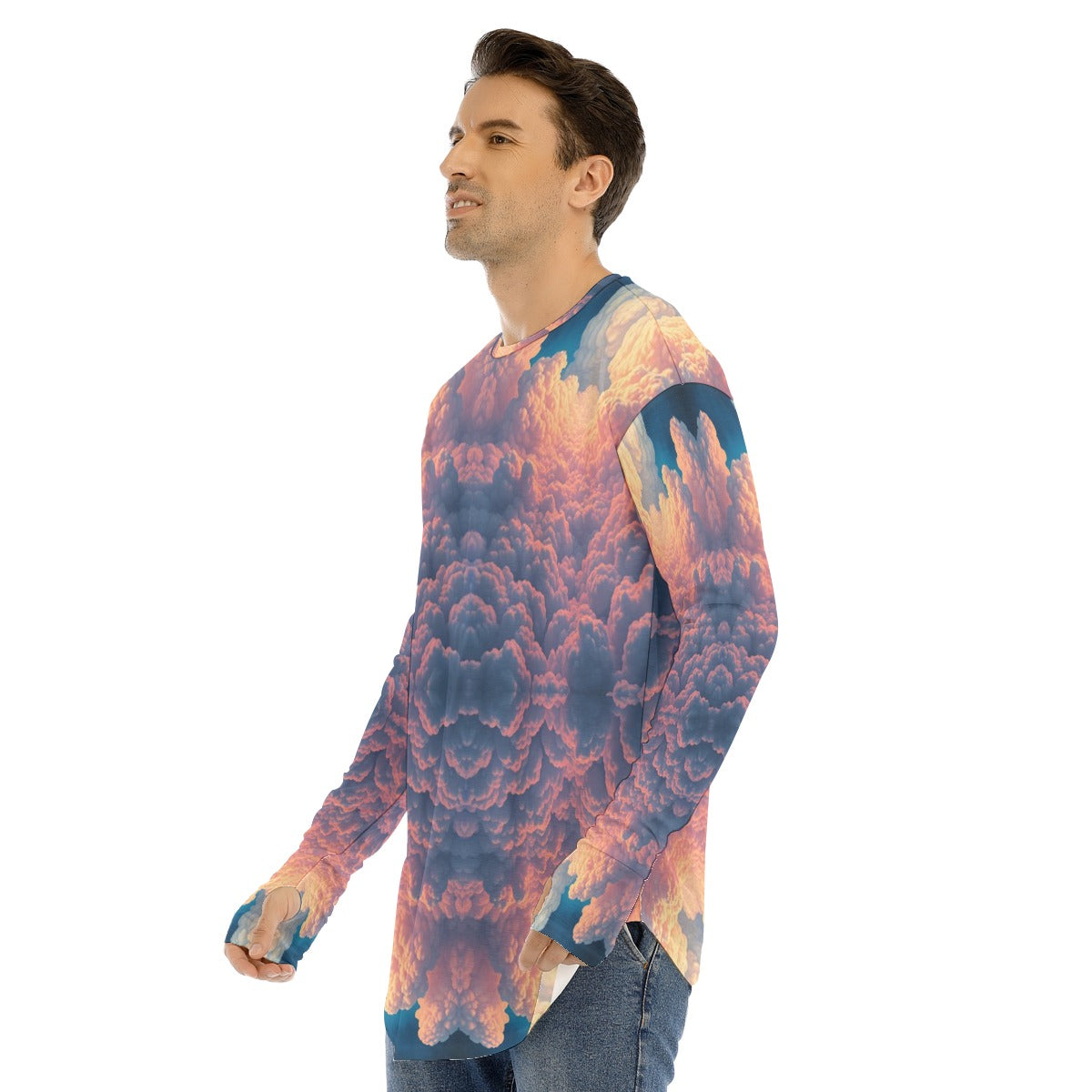 Men's Fingerless Long Sleeve T-shirt