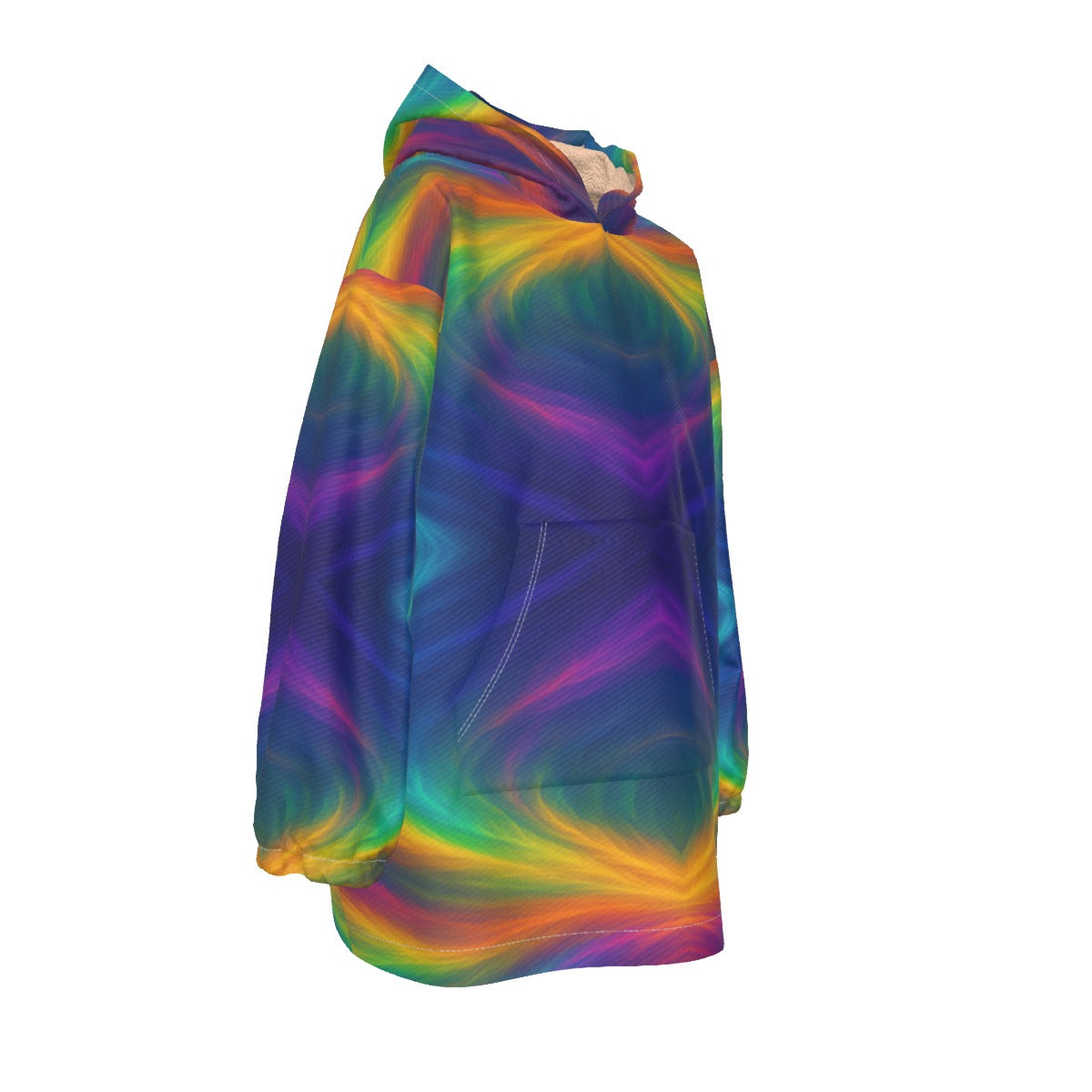 Unisex Kid's Sherpa Fleece Hoodie Blanket