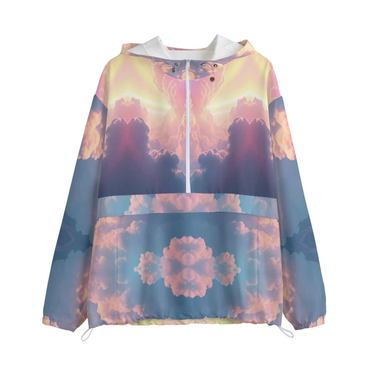 Unisex Pullover Jacket With Zipper Closure