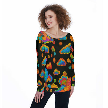 Women's Off-Shoulder Sweatshirt