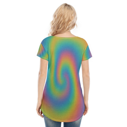 Women's V-neck Short Sleeve T-shirt