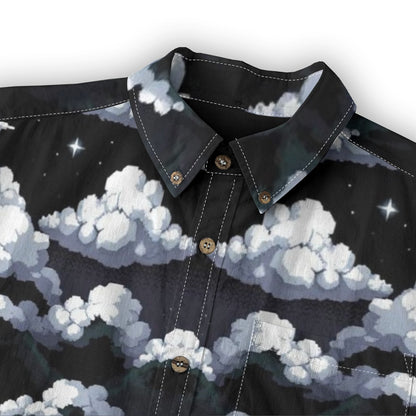 Men's Casual Lapel Long Sleeve Shirt|125GSM Cotton