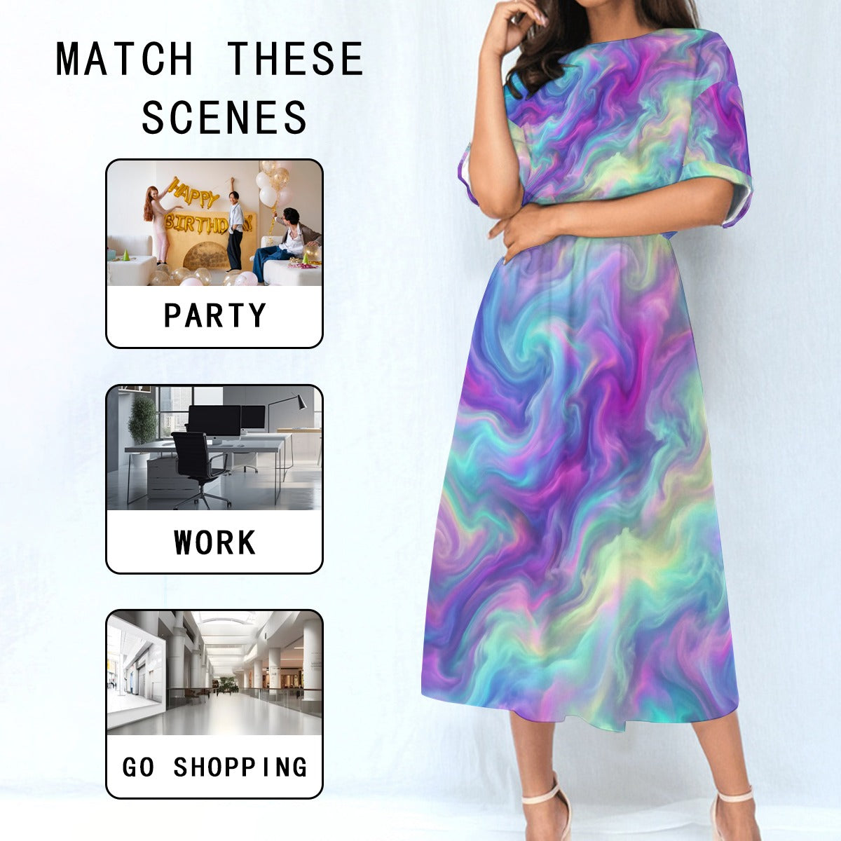 Women's Elastic Waist Dress