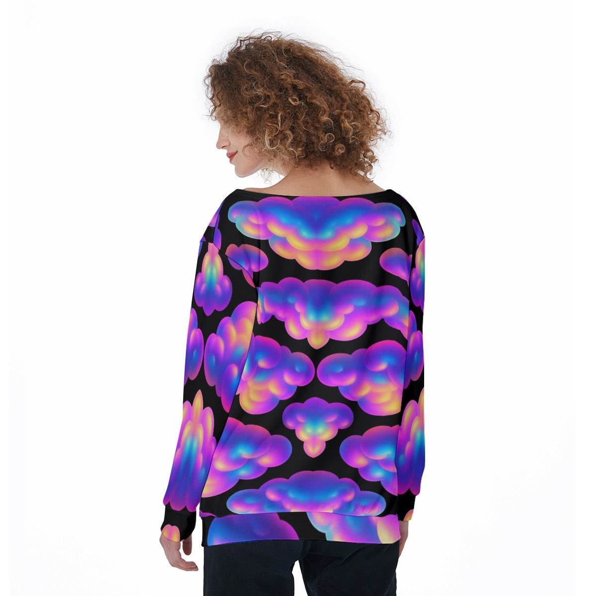 Women's Off-Shoulder Sweatshirt