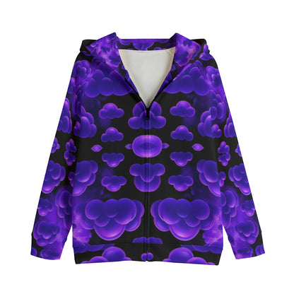 Unisex Kid's Zip Up Raglan Sleeve Hoodie | 310GSM Cotton