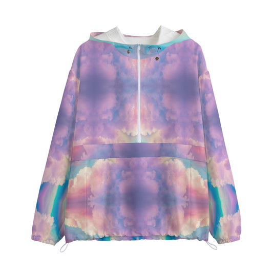 Unisex Pullover Jacket With Zipper Closure