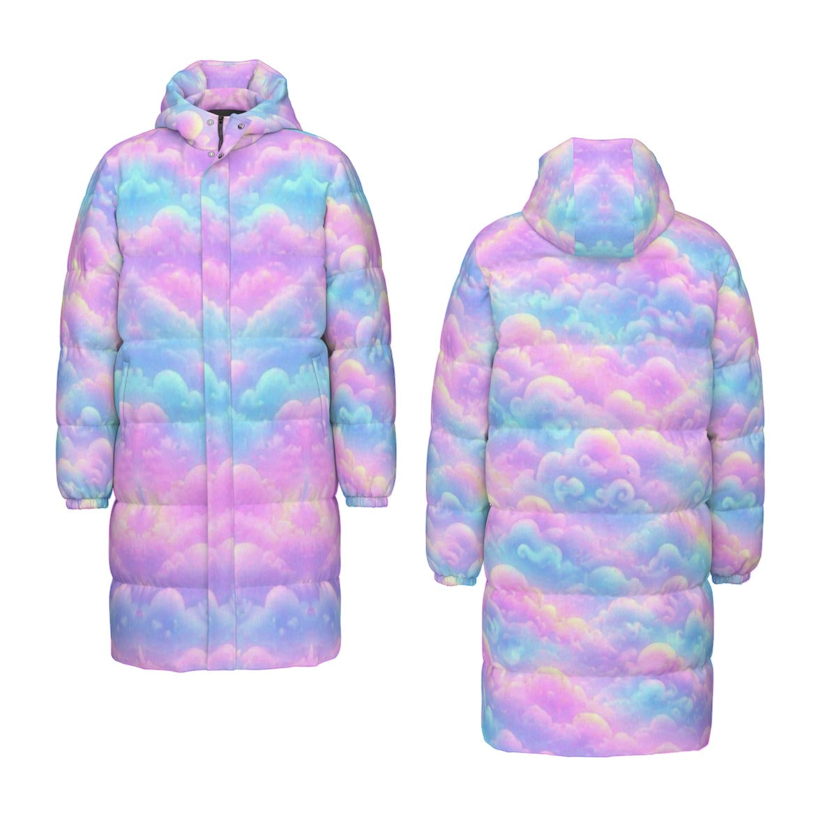 Unisex Long Down Jacket
