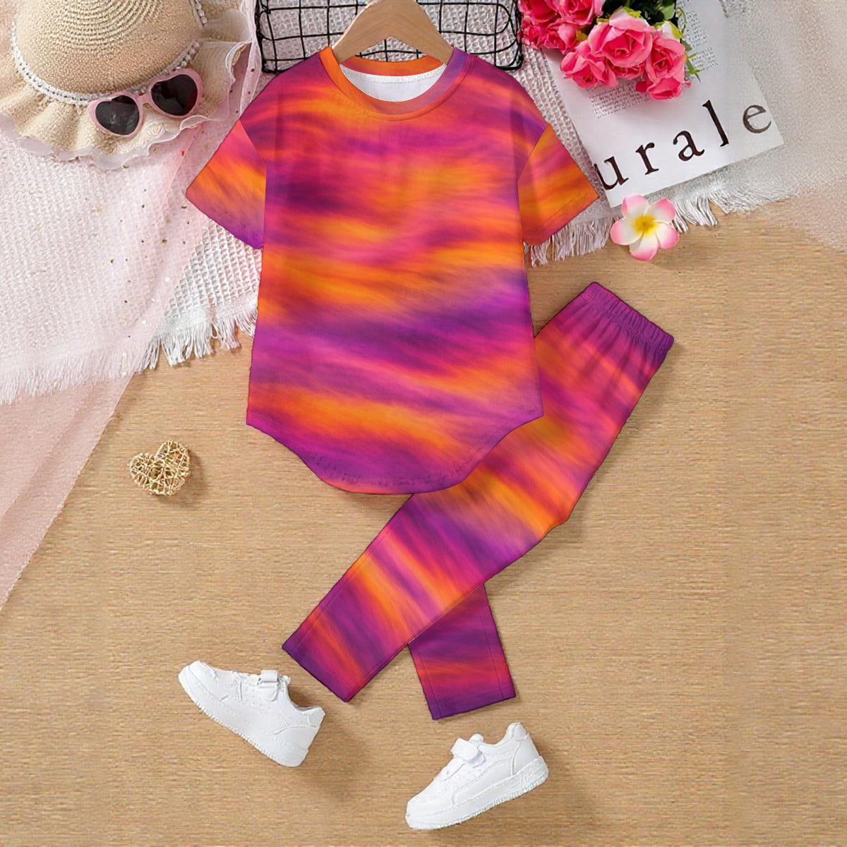 Unisex Kids' Casual Top and Pants Set