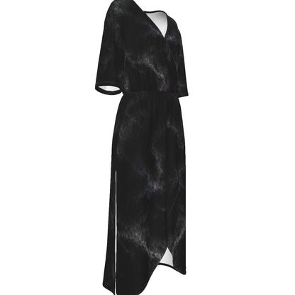 Women's Short Sleeve V-neck Dress