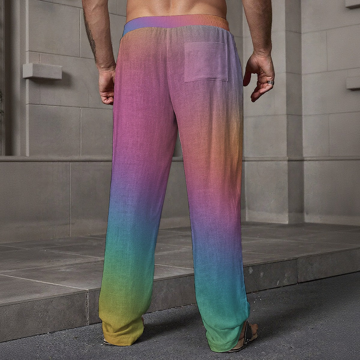 Men's Loose Casual Pants With Pocket