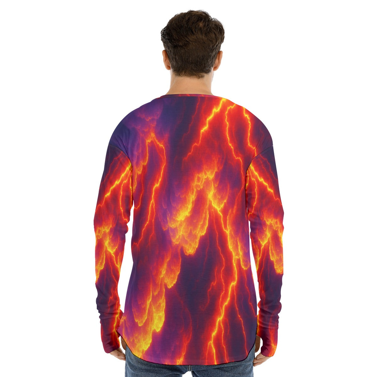 Men's Fingerless Long Sleeve T-shirt