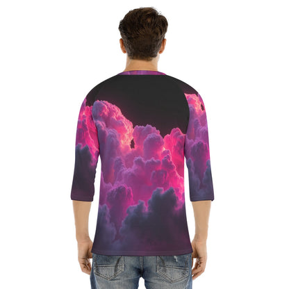 Men's Bracelet Sleeve T-shirt With Button Closure - view 4