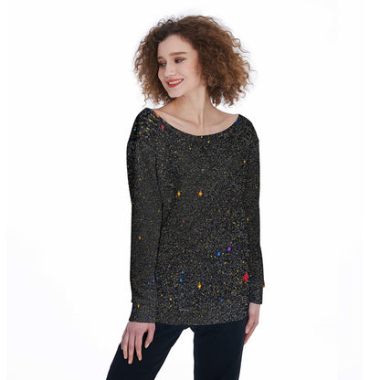 Women's Off-Shoulder Sweatshirt