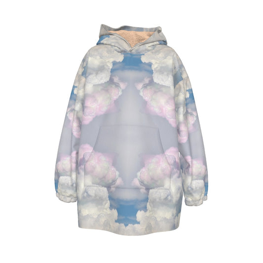 Unisex Kid's Sherpa Fleece Hoodie Blanket