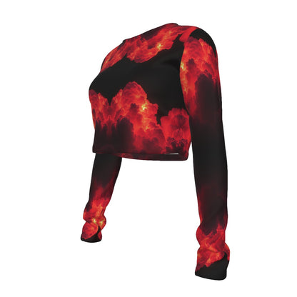 Women's Round Neck Crop Top T-Shirt