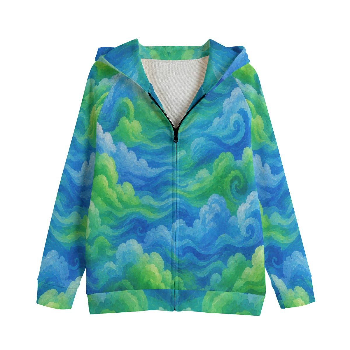 Kid's Zip Up Raglan Sleeve Hoodie | 310GSM Cotton