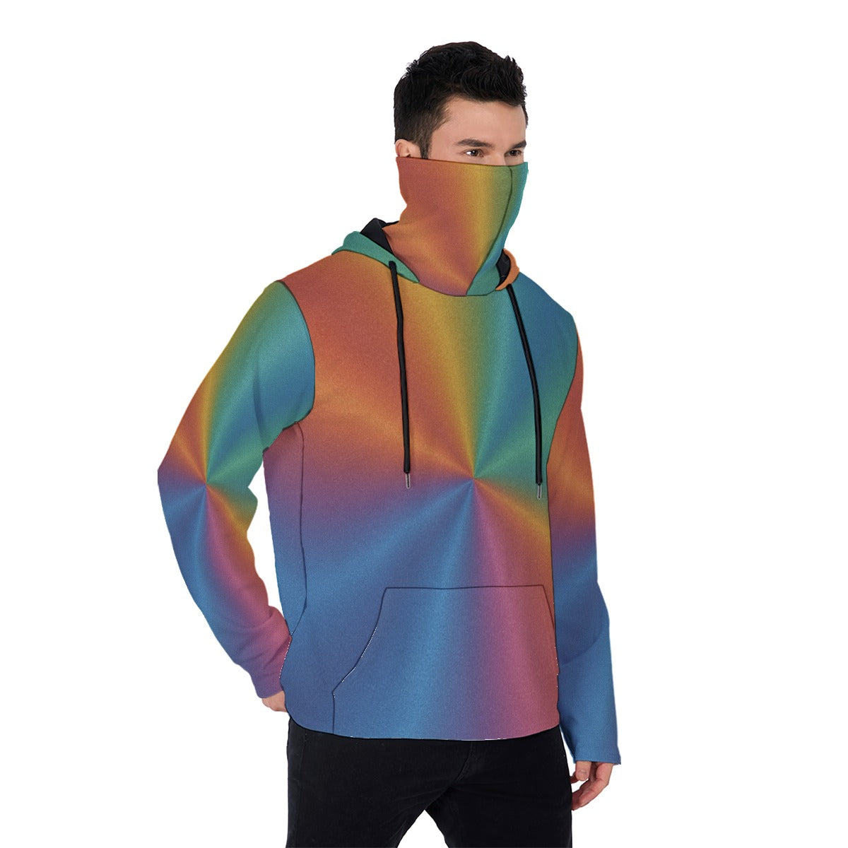 Men's Heavy Fleece Hoodie With Mask
