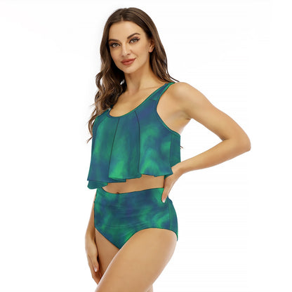 Women's Ruffled Vest Bikini Swimsuit