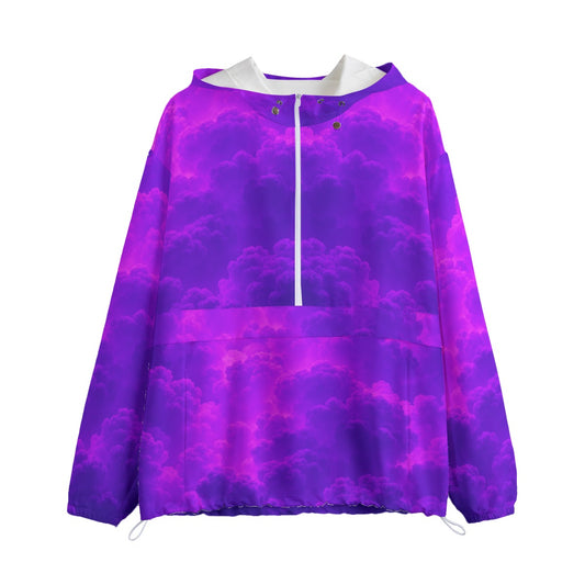 Unisex Pullover Jacket With Zipper Closure