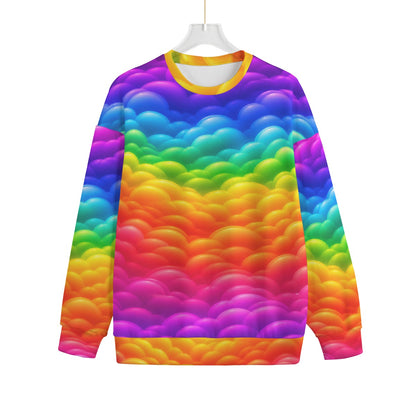 Unisex Drop-shoulder Knitted Fleece Sweater - view 1