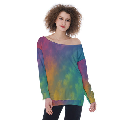 Women's Off-Shoulder Sweatshirt
