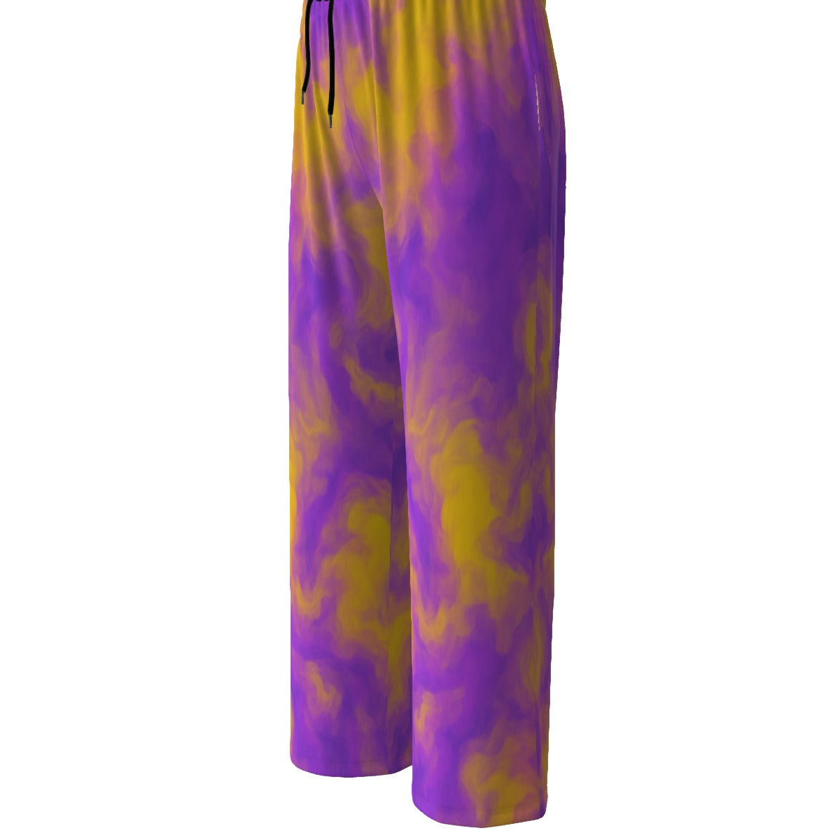 Unisex Knitted Fleece Wide Leg Pants