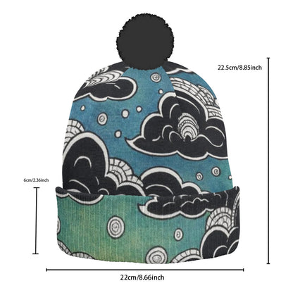 Unisex Knitted Hat With Pom-Pom