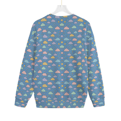 Unisex Drop-shoulder Knitted Fleece Sweater - view 2