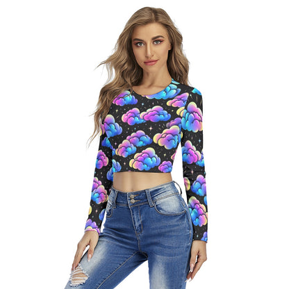 Women's Round Neck Crop Top T-Shirt