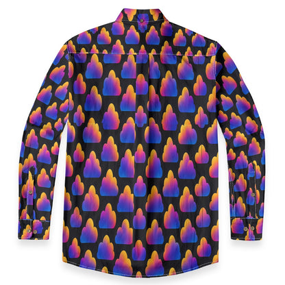 Men's Casual Lapel Long Sleeve Shirt|125GSM Cotton