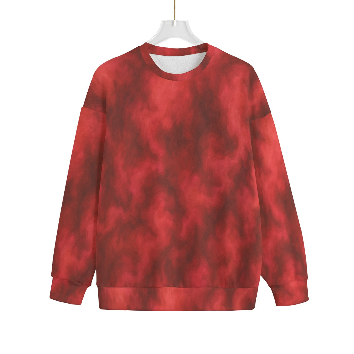 Unisex Drop-shoulder Knitted Fleece Sweater - view 1